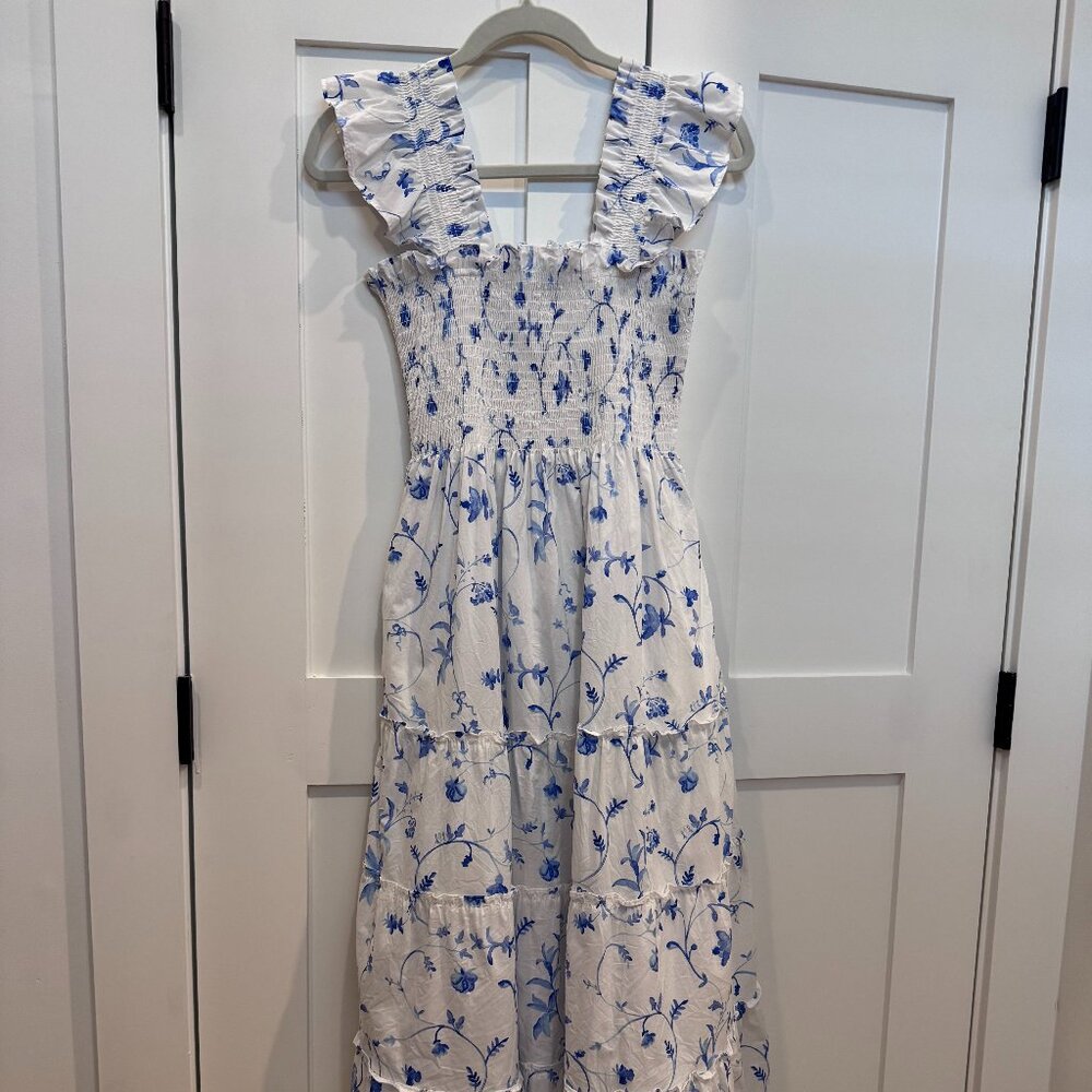 The Ellie Nap Dress (Blue Botanical)